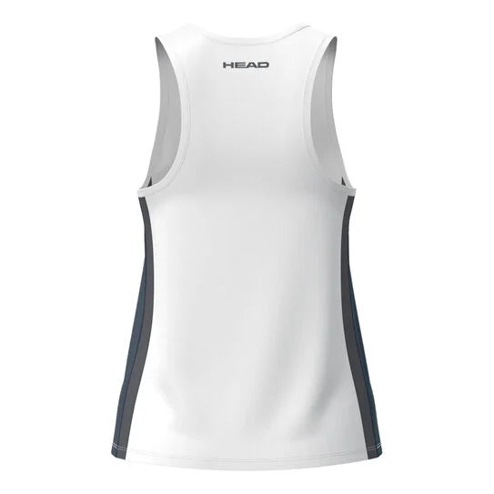 Head Club 25 Tech Tank Top wmn navy white