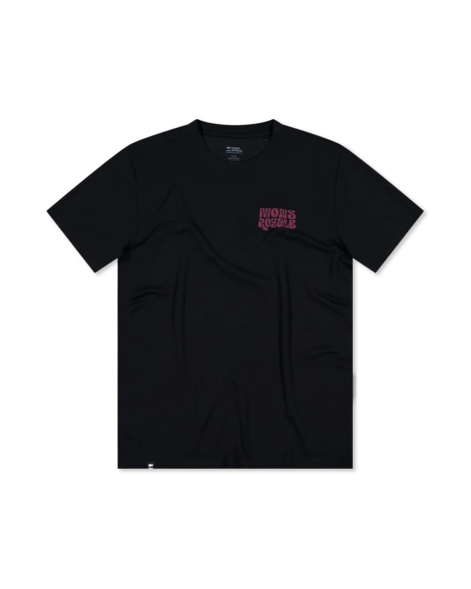 Mons Royale Icon Merino T-Shirt Shroom Rad Things black