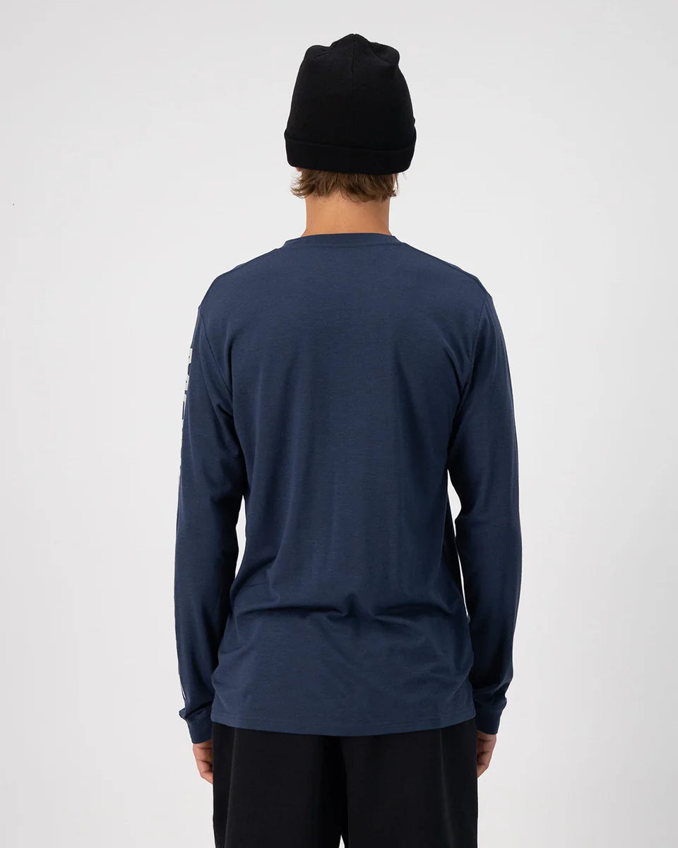 Mons Royale Icon Merino Classic Langarmshirt - midnight
