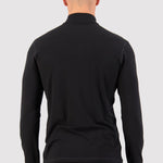 Mons Royale Cascade 1/4 Zip LS ALU black