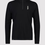 Mons Royale Cascade 1/4 Zip LS ALU black