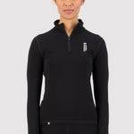 Mons Royale Cascade 1/4 Zip LS women black