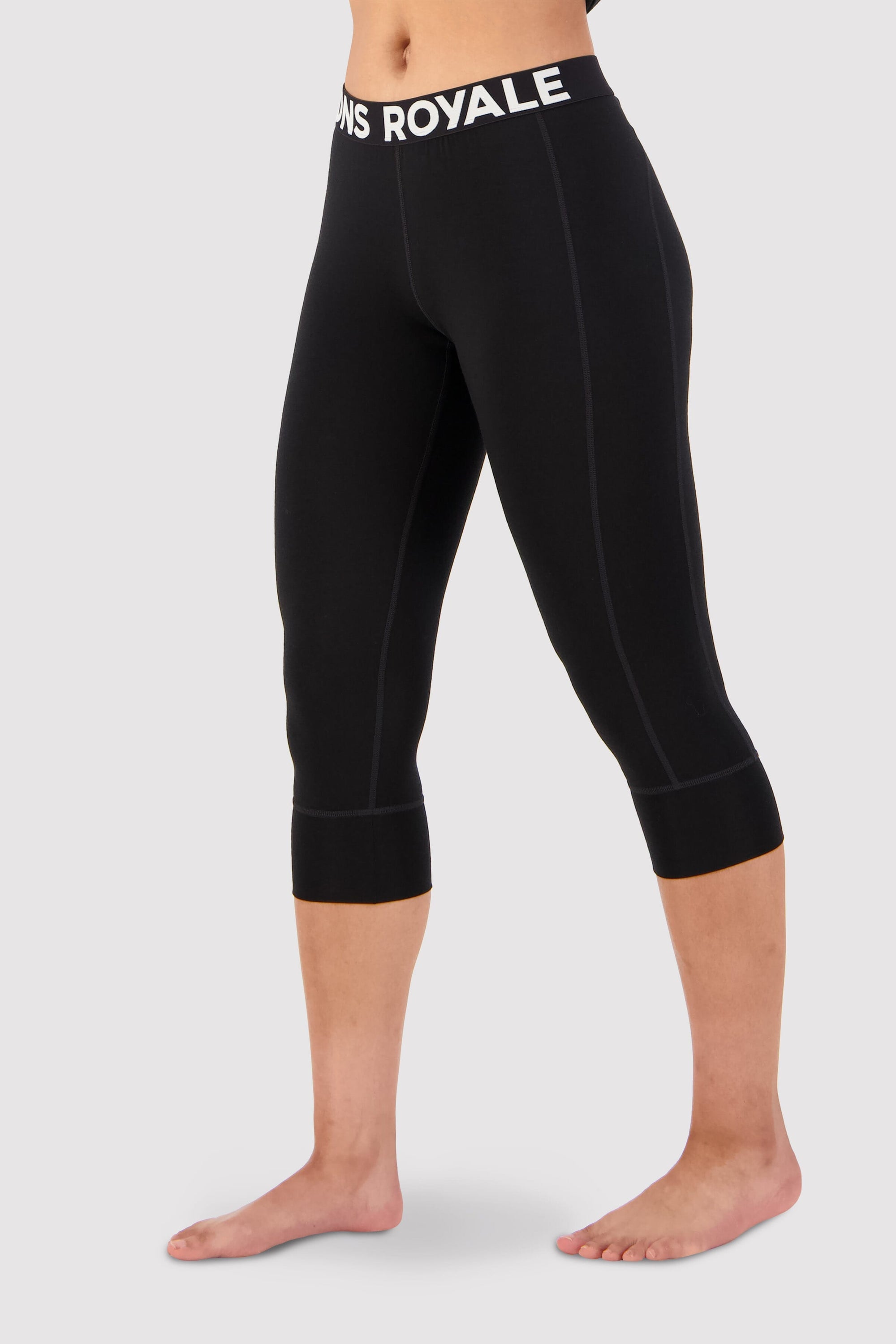 Mons Royale Cascade Flex 200 3/4 Legging women - black