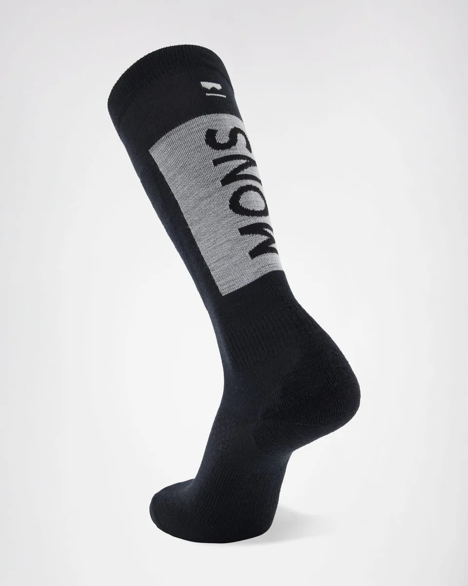 Mons Royale Atlas Merino Snow Sock - black