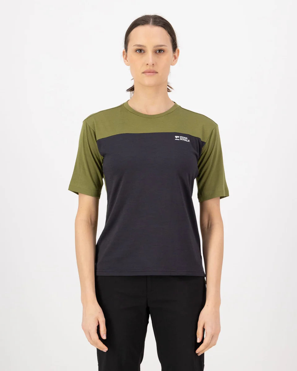 Mons Royale Diversion Jersey Short Sleeve fern / iron