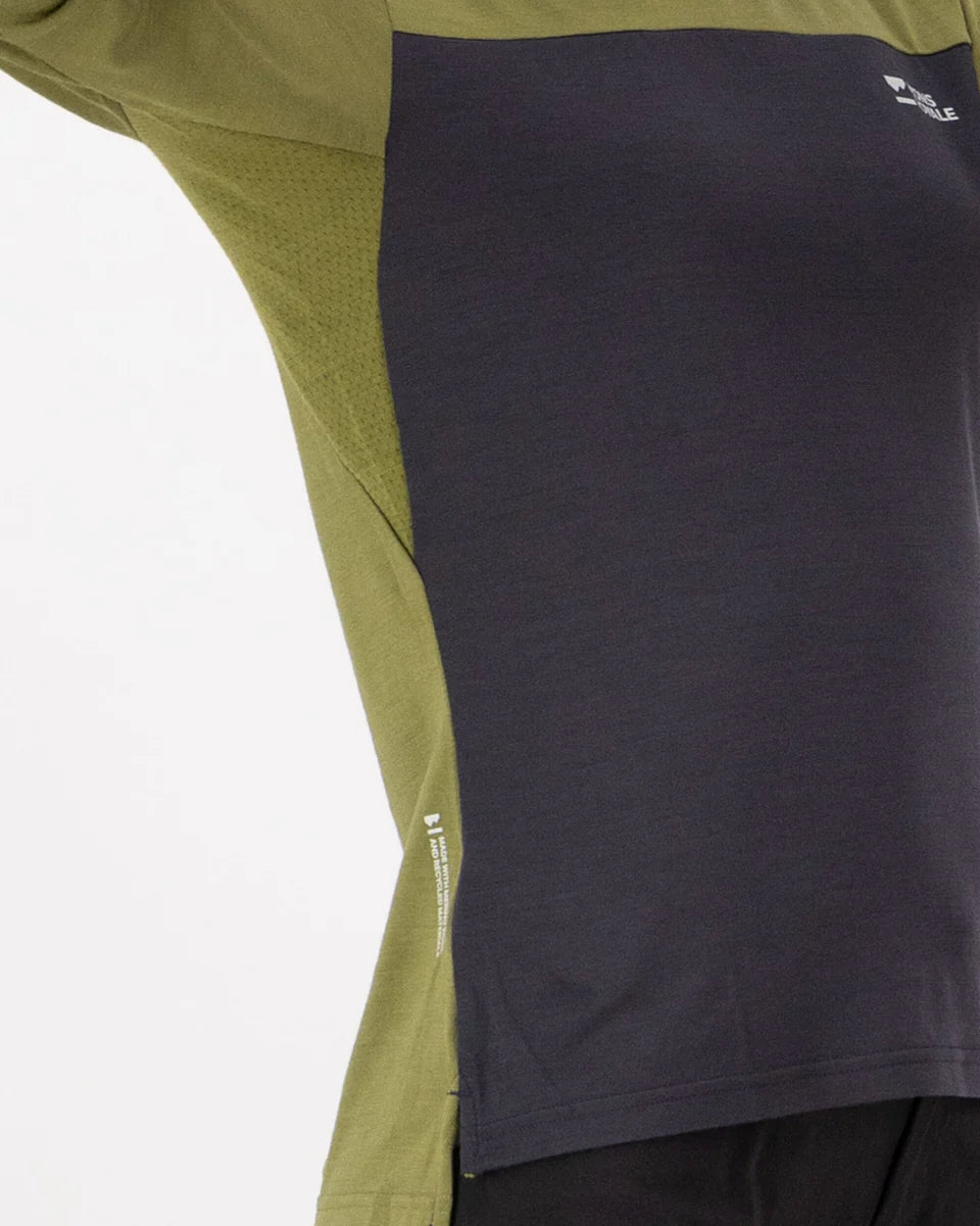 Mons Royale Diversion Jersey Short Sleeve fern / iron