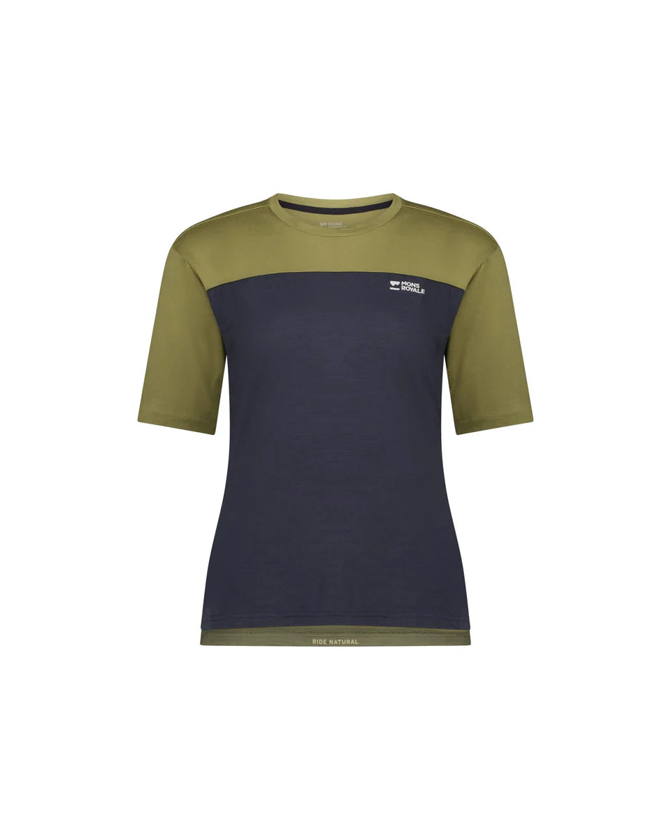 Mons Royale Diversion Jersey Short Sleeve fern / iron