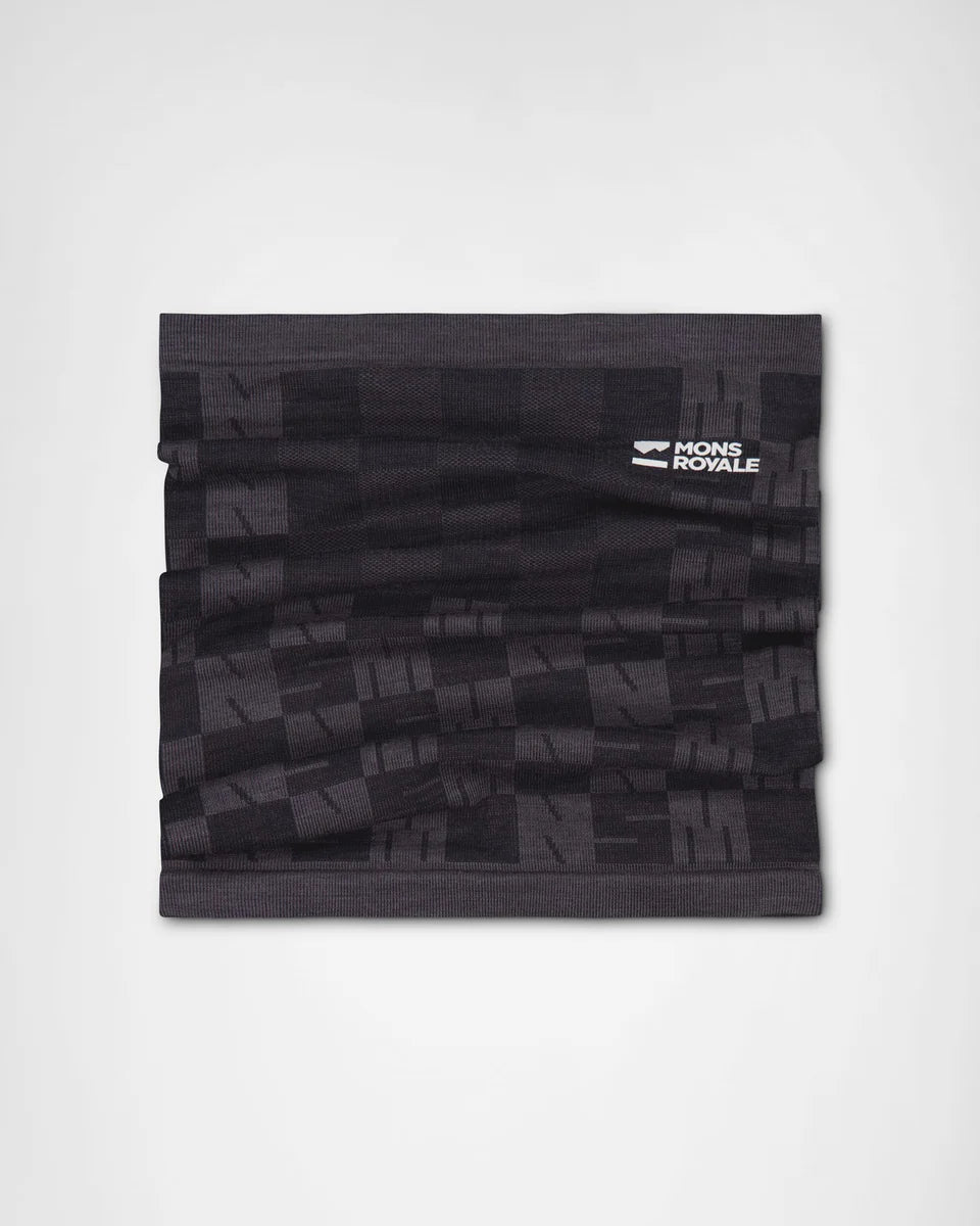 Mons Royale Unisex Ascender Neckwarmer ALU forged iron / black