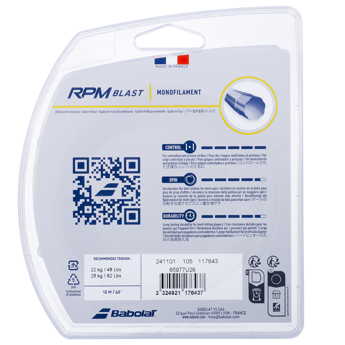 Babolat RPM Blast 12 m schwarz