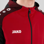 Jako Kapuzenjacke Performance rot schwarz