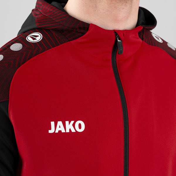 Jako Kapuzenjacke Performance rot schwarz
