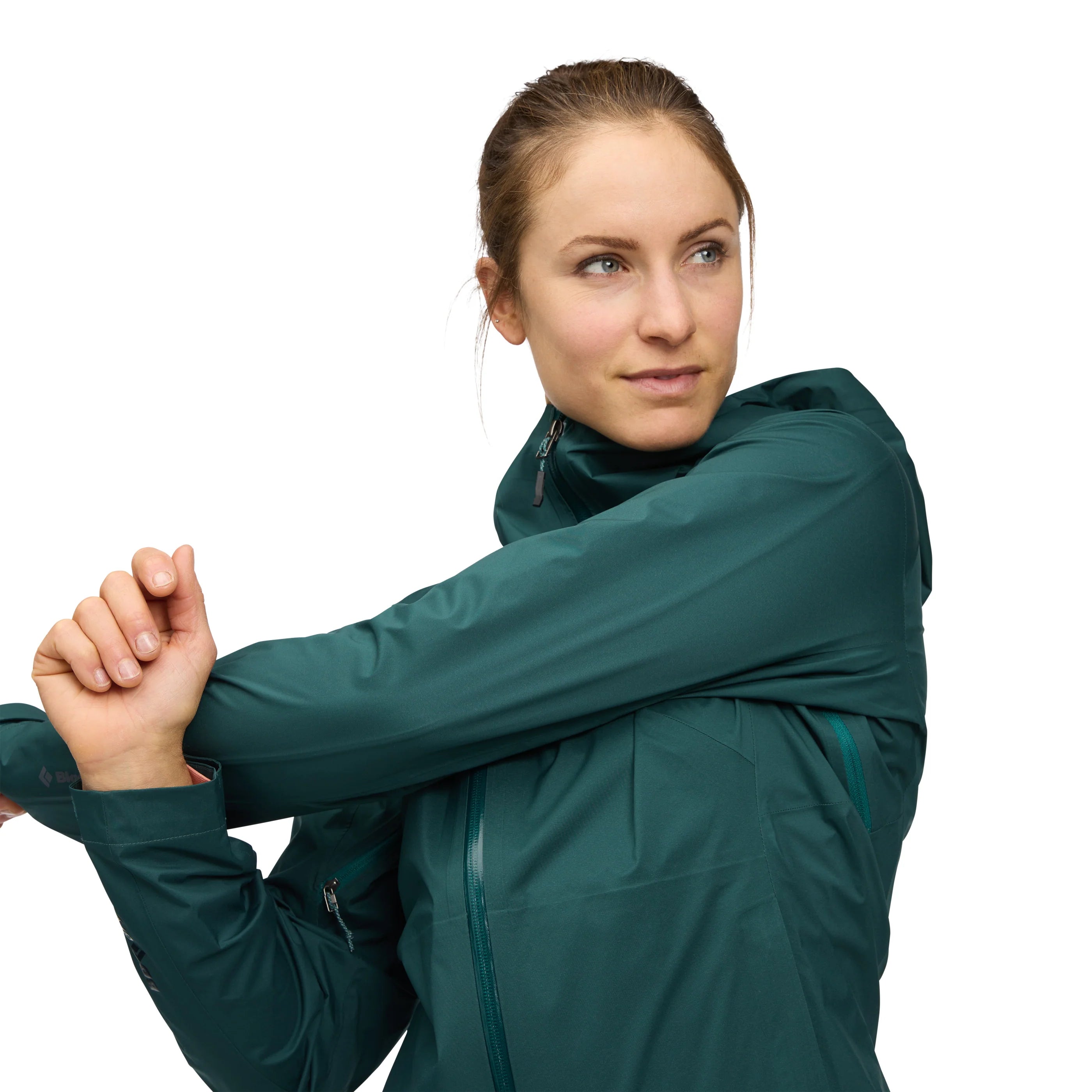 Black Diamond Fineline Rain Stretch Shell - deep woods wmn