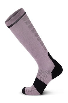 Mons Royale Pro Lite Merino Snow Sock-orchid sun