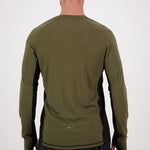 Mons Royale Temple Tech Langarmshirt-dark olive-black