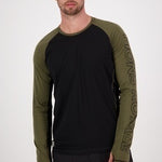 Mons Royale Temple Tech Langarmshirt-dark olive-black