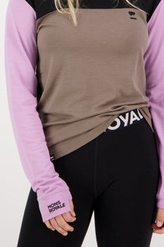Mons Royale Yotei BF High Neck wmn-orchid dawn