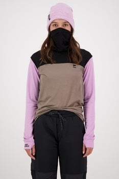 Mons Royale Yotei BF High Neck wmn-orchid dawn