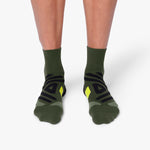 On Mid Sock jungle/lime