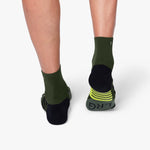 On Mid Sock jungle/lime