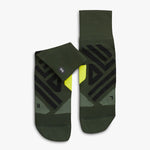 On Mid Sock jungle/lime