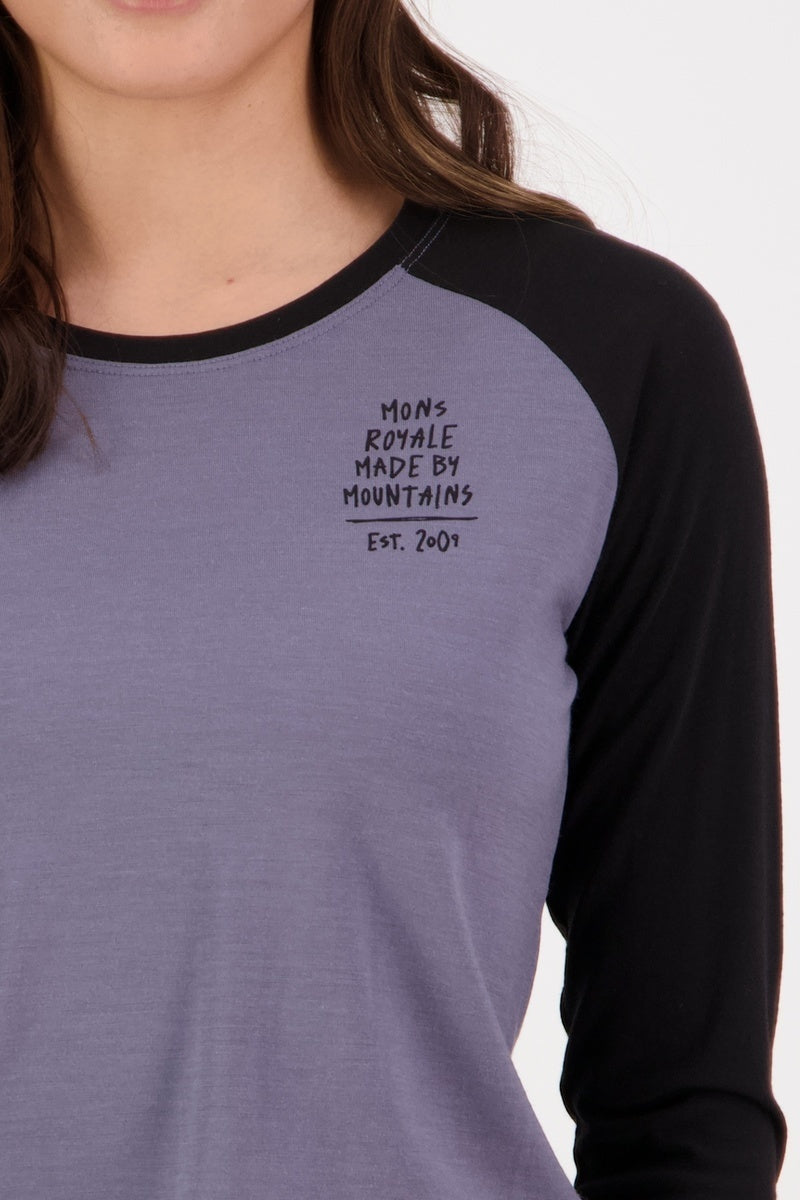 Mons Royale Icon Raglan wmn-shark