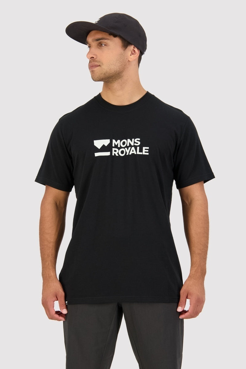 Mons Royale Icon T-Shirt-Brand Lock Up black