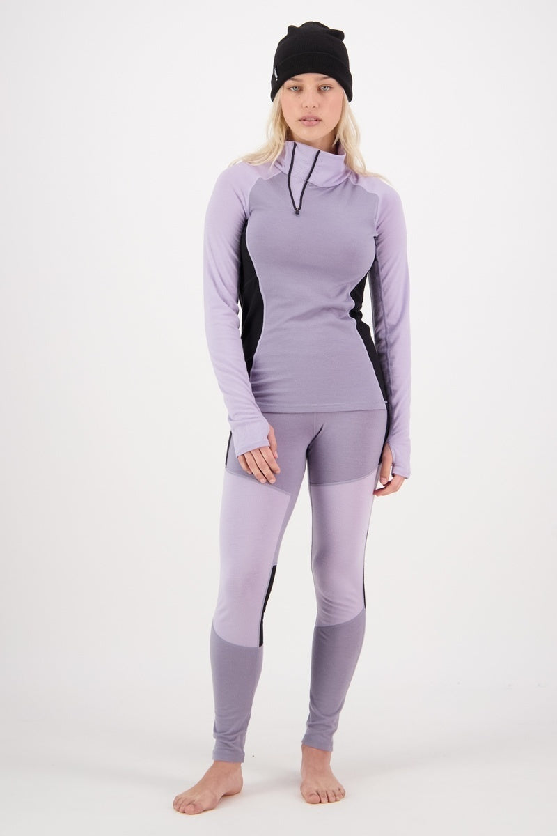 Mons Royale Olympus Half Zip wmn-thistle cloud
