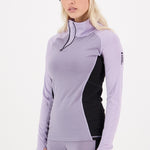 Mons Royale Olympus Half Zip wmn-thistle cloud