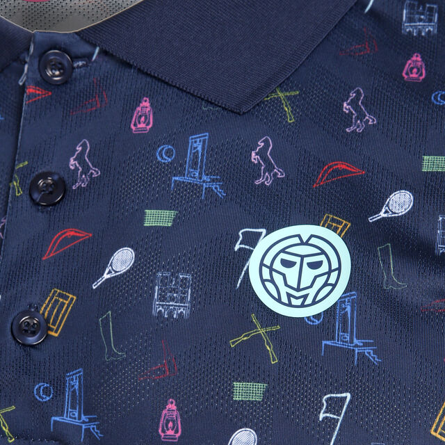 Bidi Badu Idir Tech Polo dark blue/mixed
