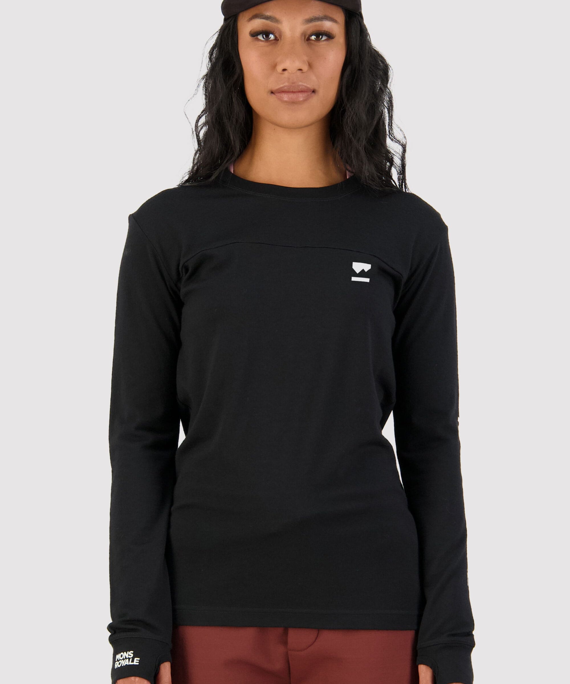 Mons Royale Yotei BF Langarmshirt women-black