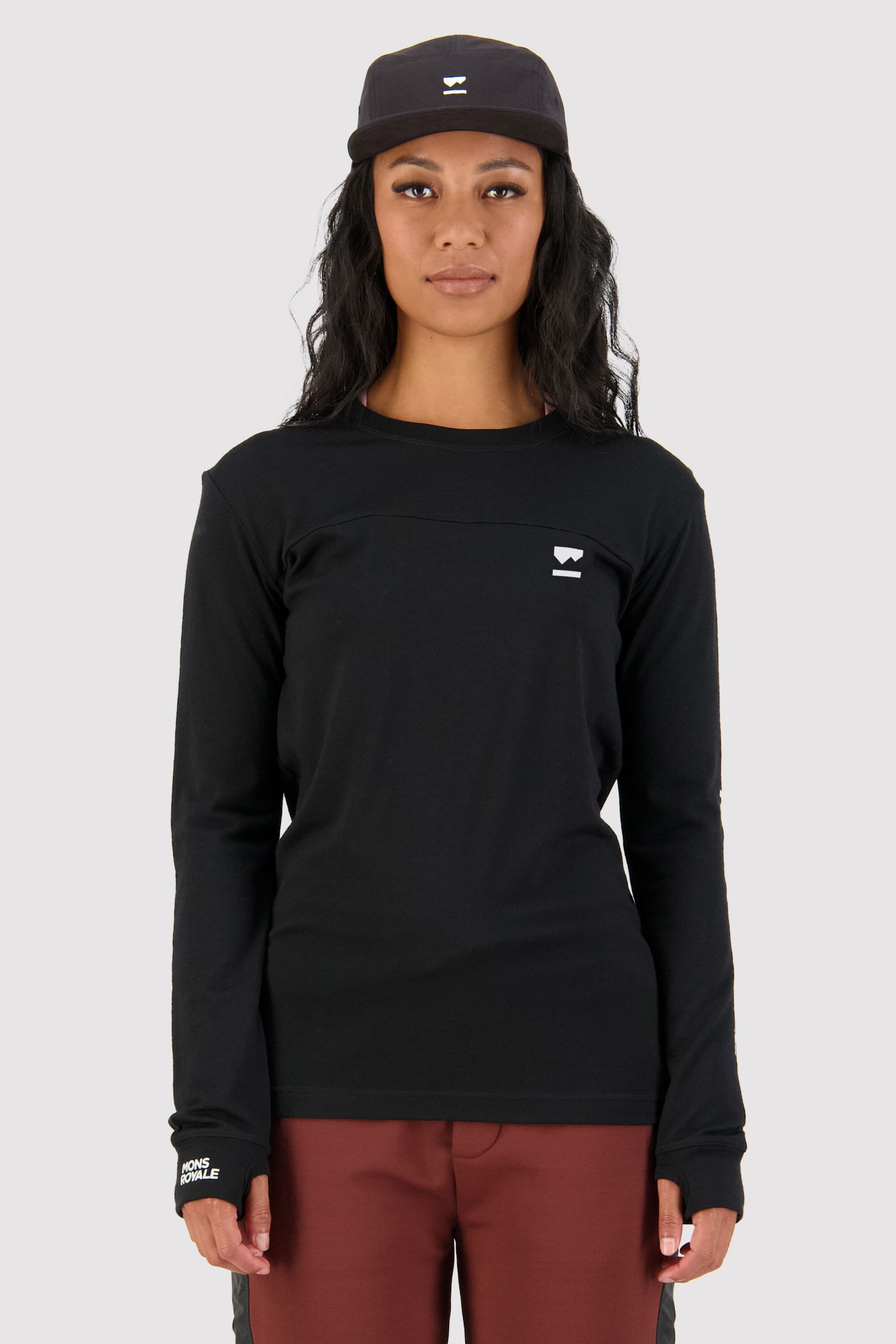 Mons Royale Yotei BF Langarmshirt women-black