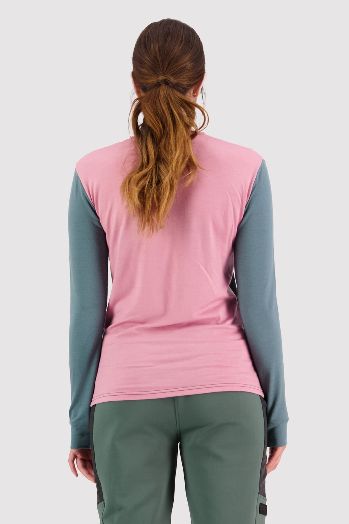 Mons Royale Yotei BF Langarmshirt women-dusty pink-burnt sage