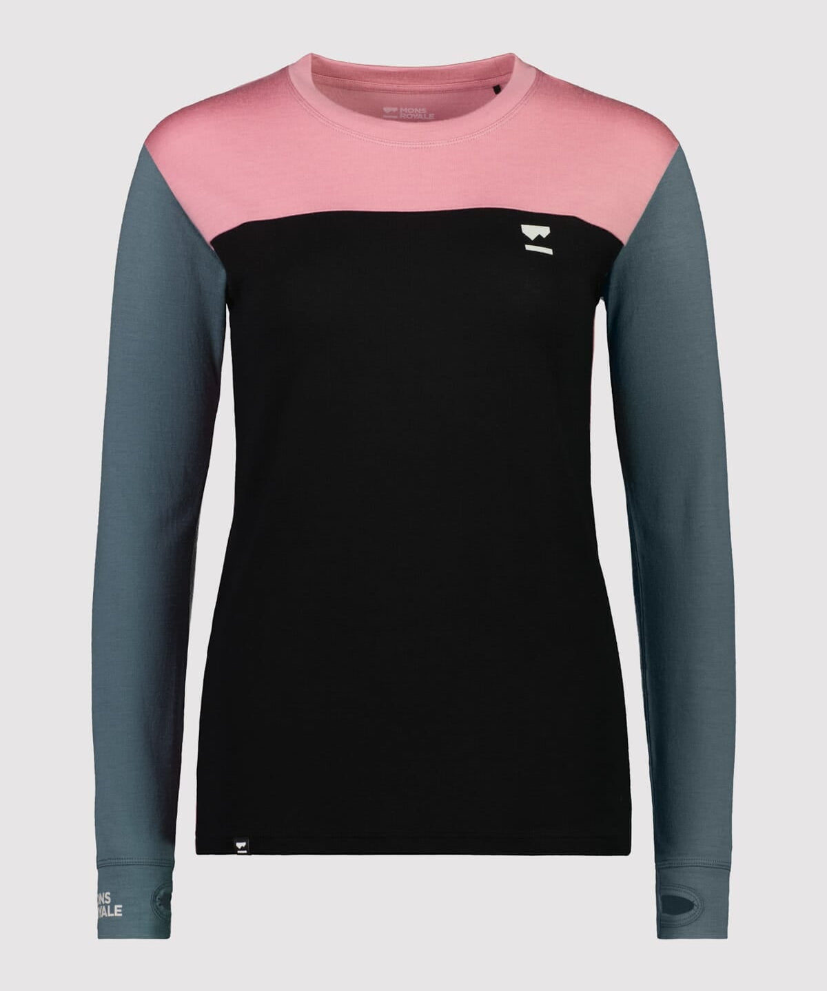 Mons Royale Yotei BF Langarmshirt women-dusty pink-burnt sage