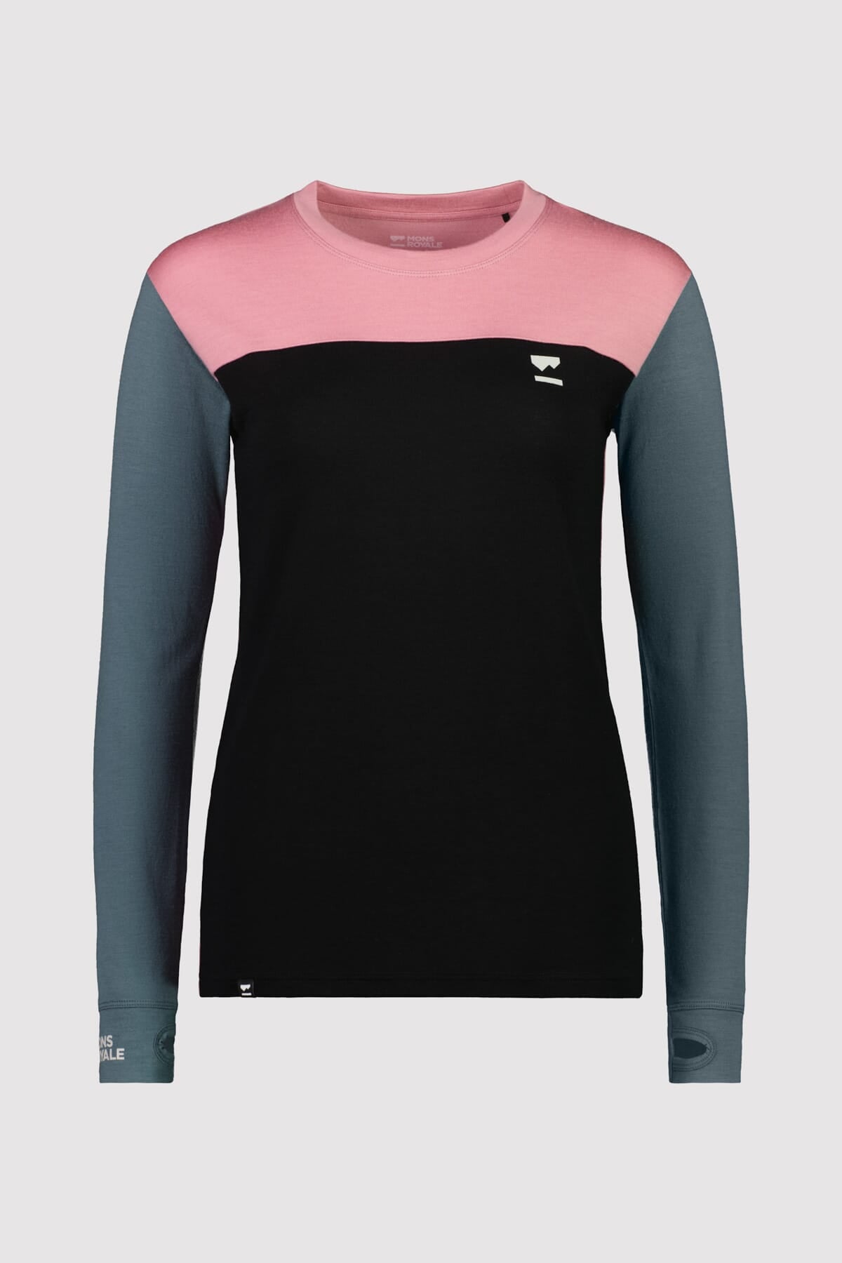 Mons Royale Yotei BF Langarmshirt women-dusty pink-burnt sage