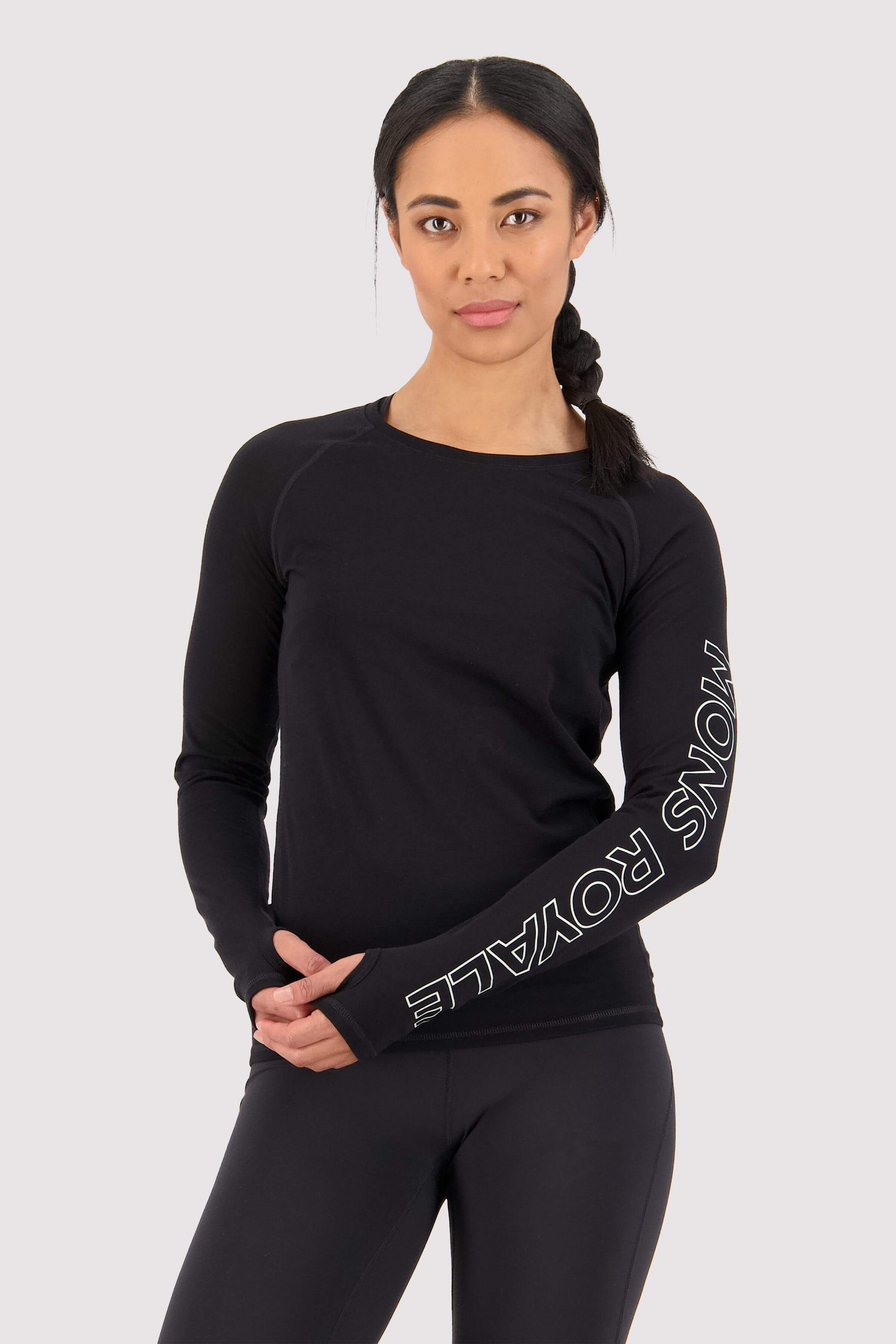 Mons Royale Bella Tech Langarmshirt women-black