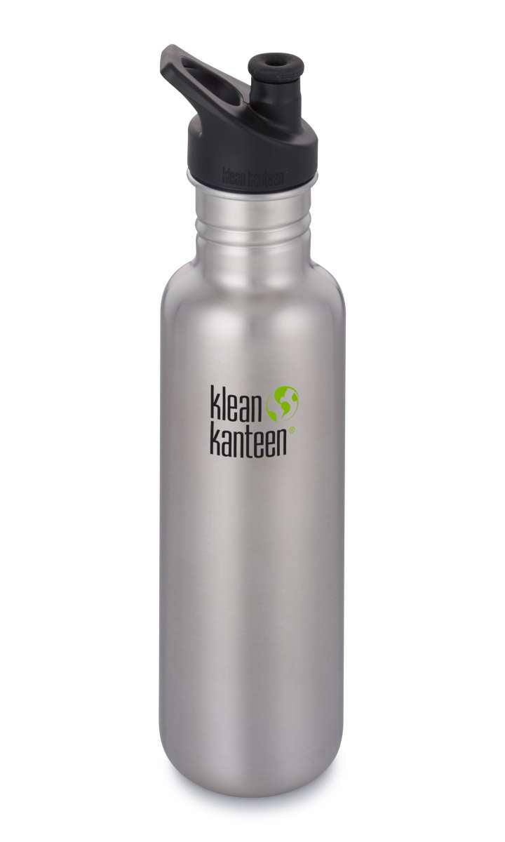 Klean Kanteen Edelstahl Trinkflasche Classic 800ml Sport Cap