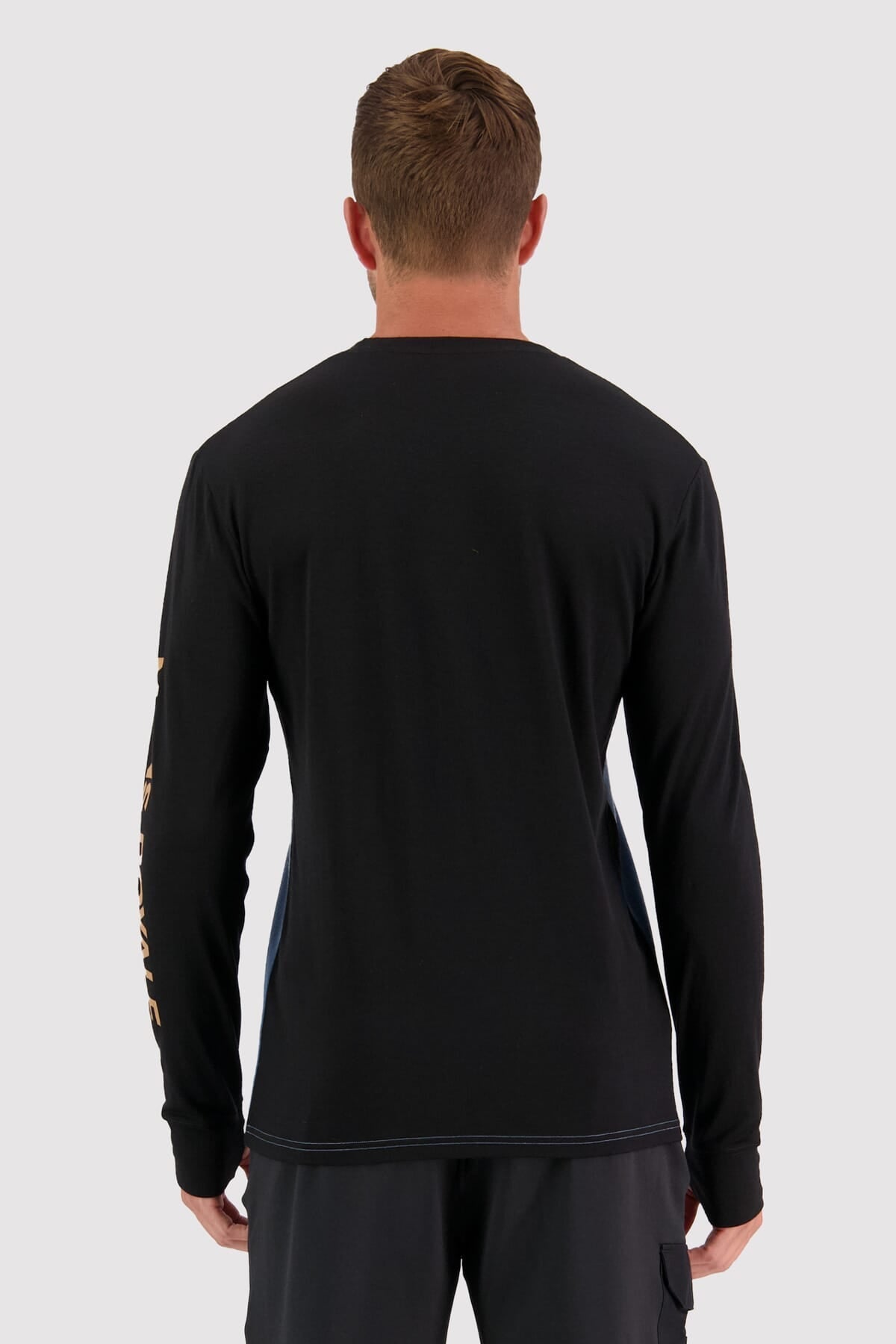 Mons Royale Yotei Langarmshirt black-blue slate