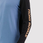 Mons Royale Yotei Langarmshirt black-blue slate