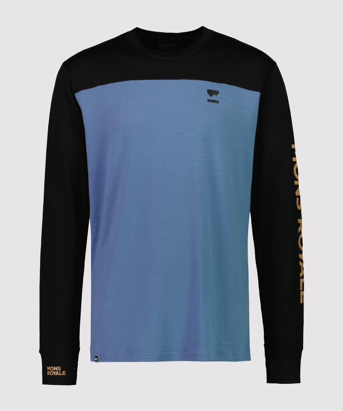 Mons Royale Yotei Langarmshirt black-blue slate