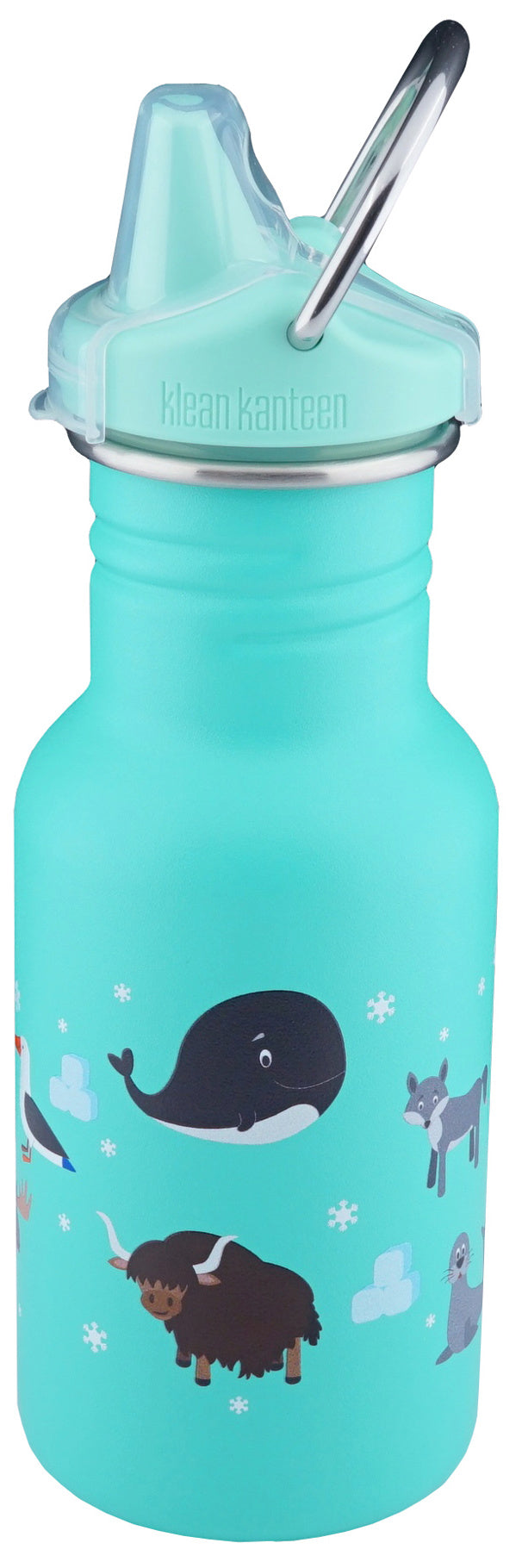 Klean Kanteen Edelstahl Trinkflasche Kid Classic 355ml Sippy Cap-animals