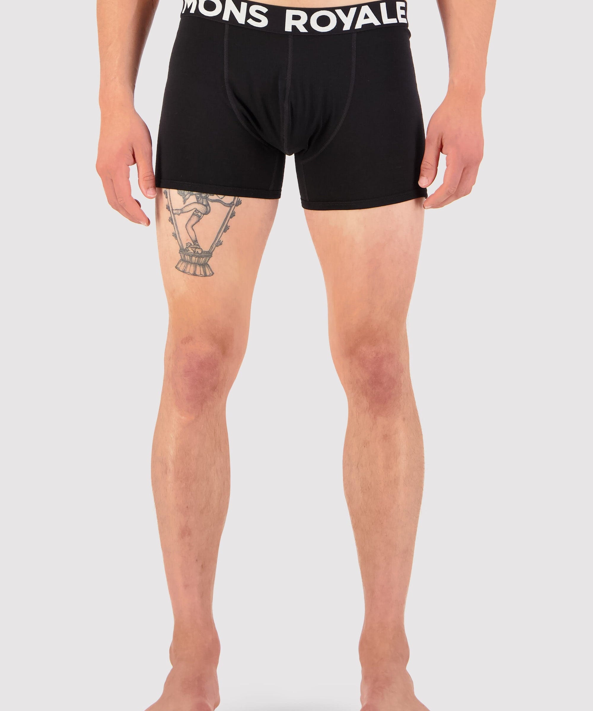 Mons Royale Hold 'em Shorty Boxer-black