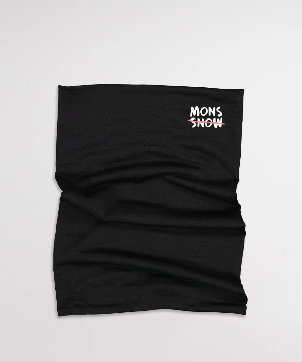 Mons Royale 100% Merino Neckwarmer Flex 400-black