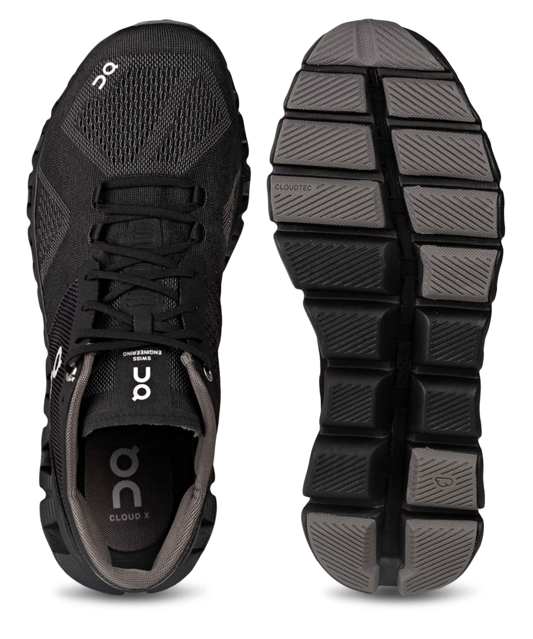 On Cloud X black asphalt