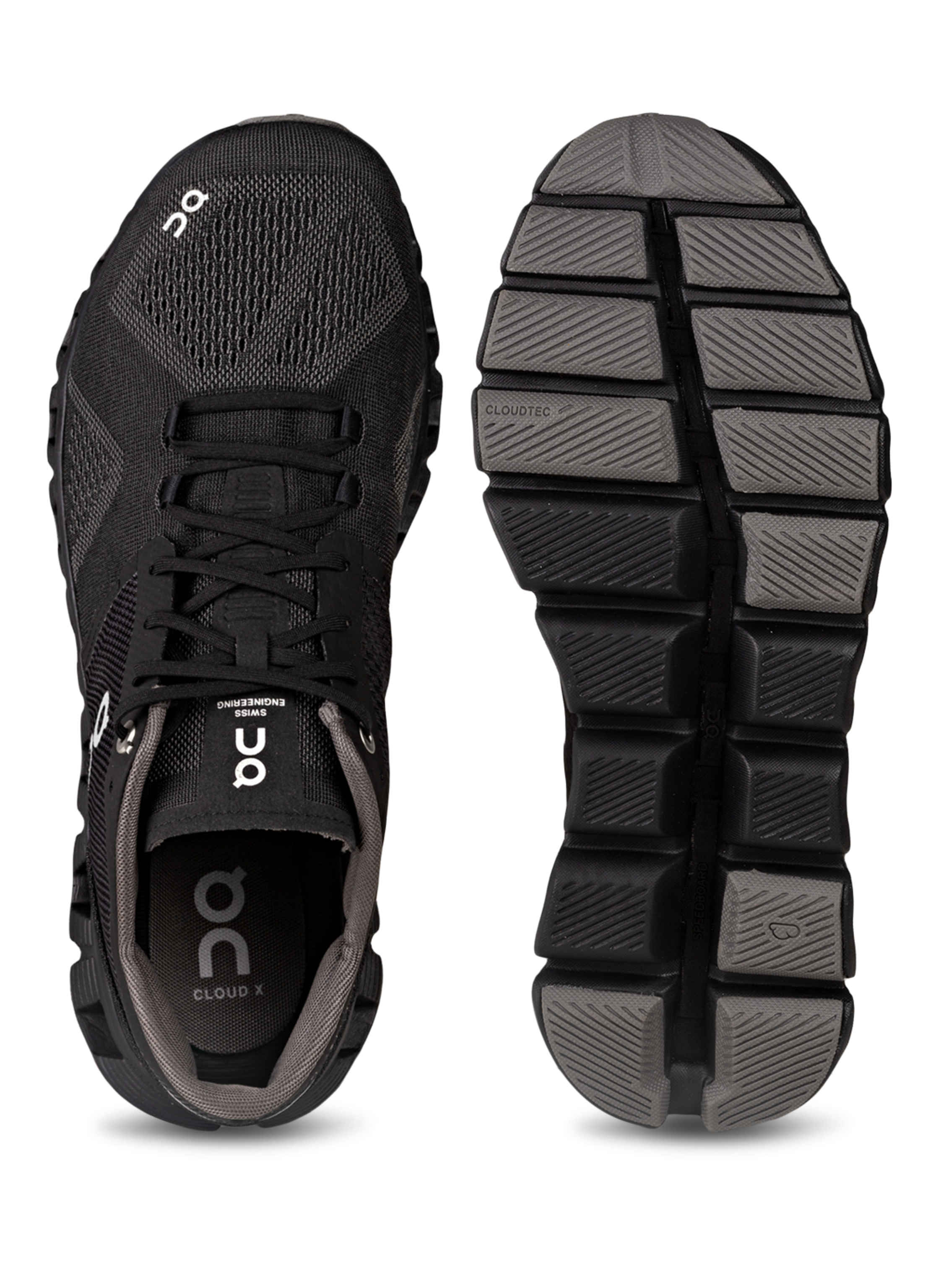 On Cloud X black asphalt