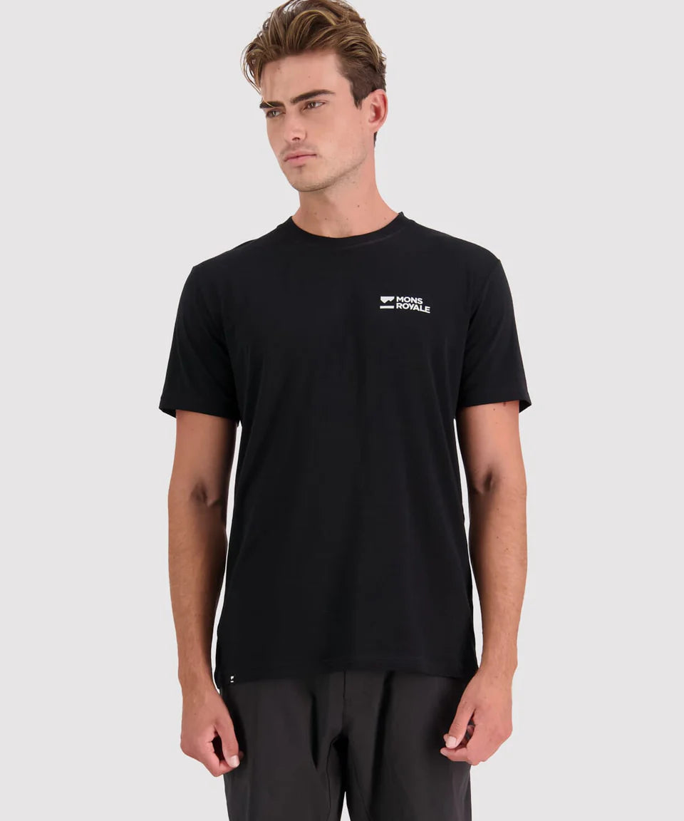 Mons Royale Icon T-Shirt-Brand Lock Up black