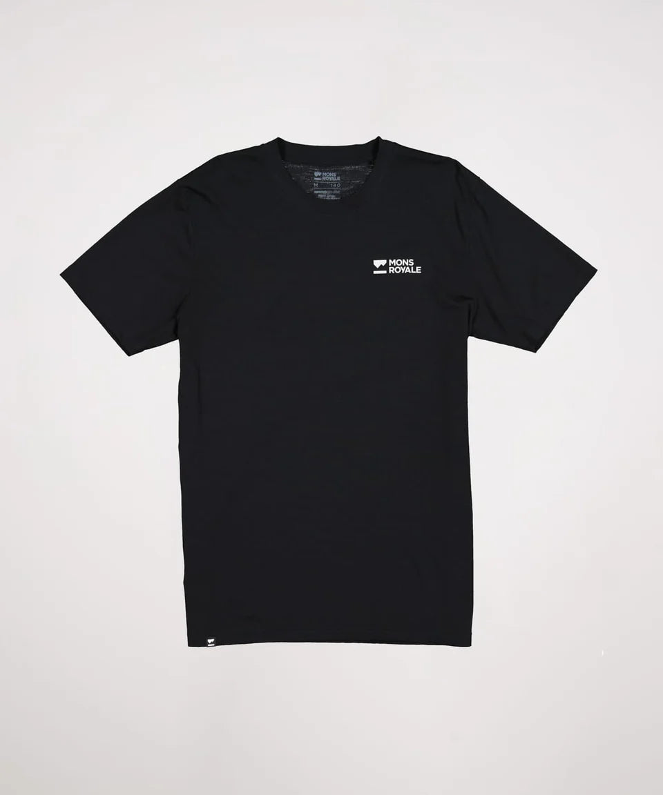 Mons Royale Icon T-Shirt-Brand Lock Up black