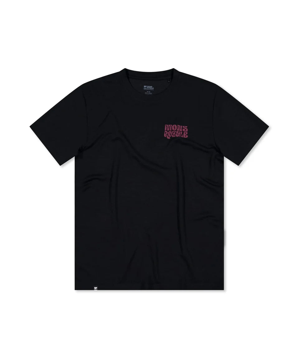 Mons Royale Icon Merino T-Shirt Shroom Rad Things black