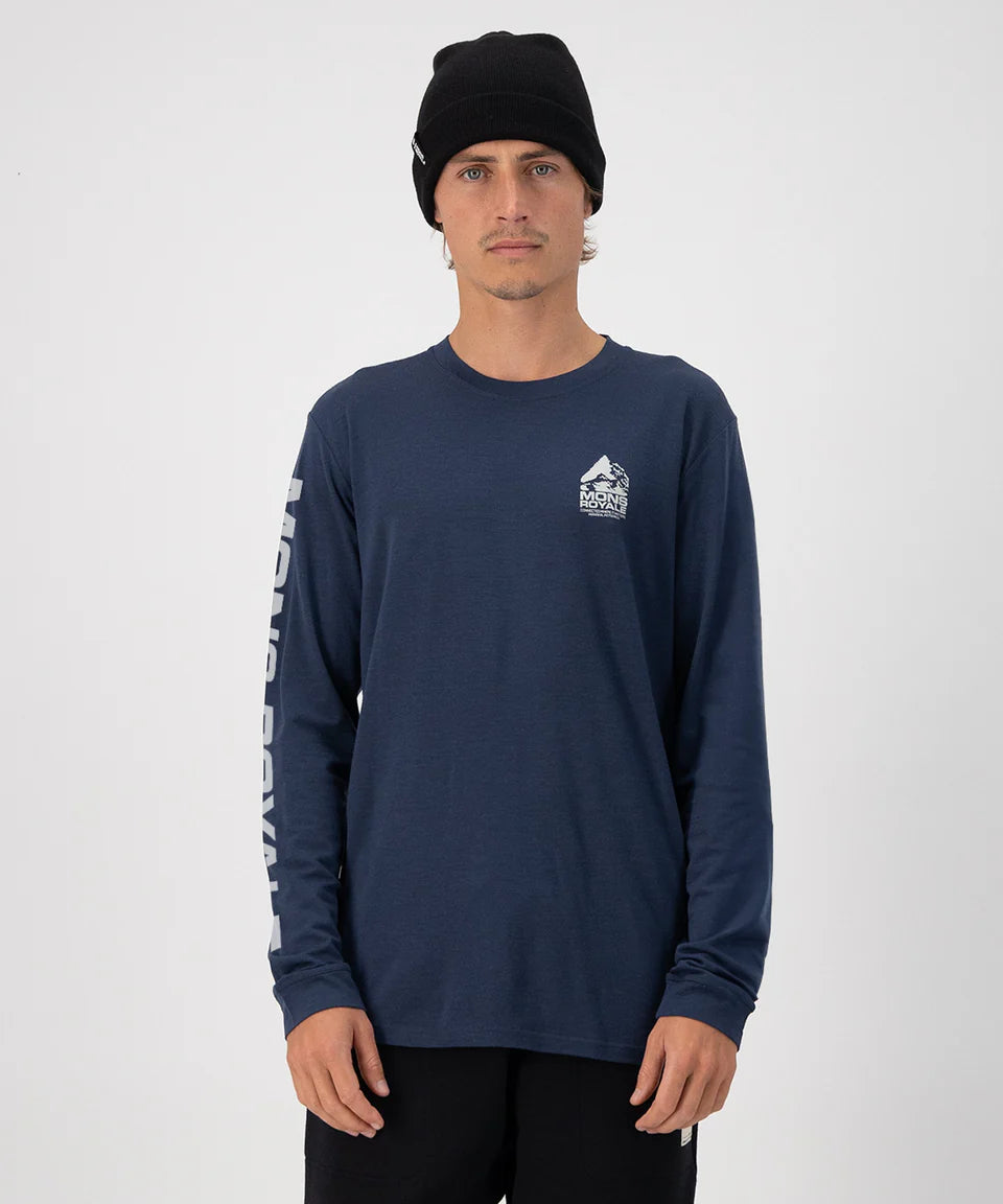 Mons Royale Icon Merino Classic Langarmshirt - midnight