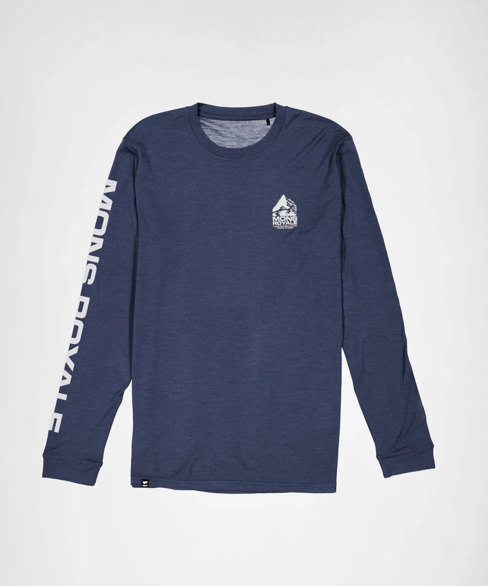 Mons Royale Icon Merino Classic Langarmshirt - midnight