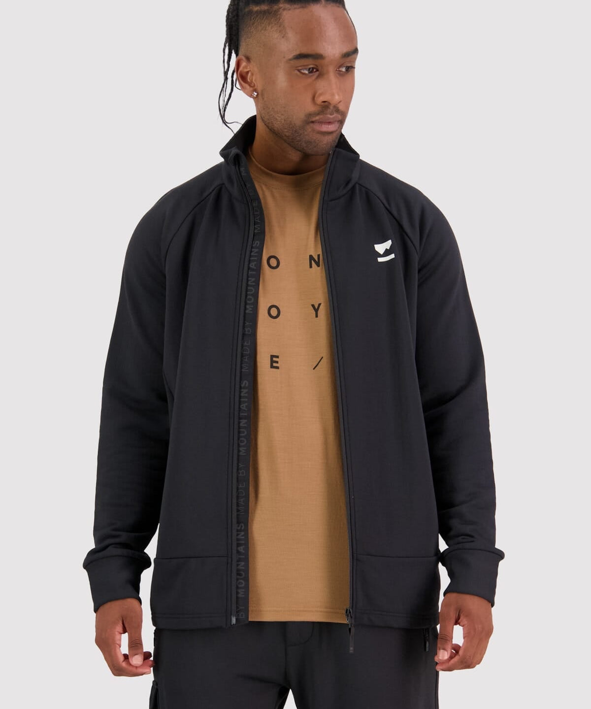 Mons Royale Nevis Wool Fleece Jacket-black